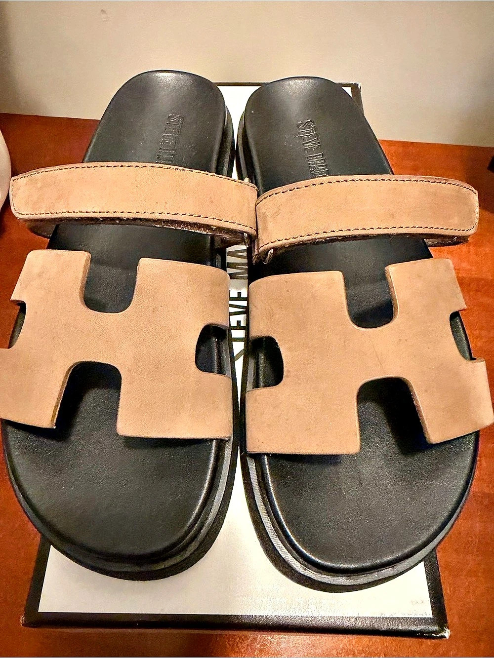Steve Madden MAYVEN Women's Brown & Black Sandals US 7